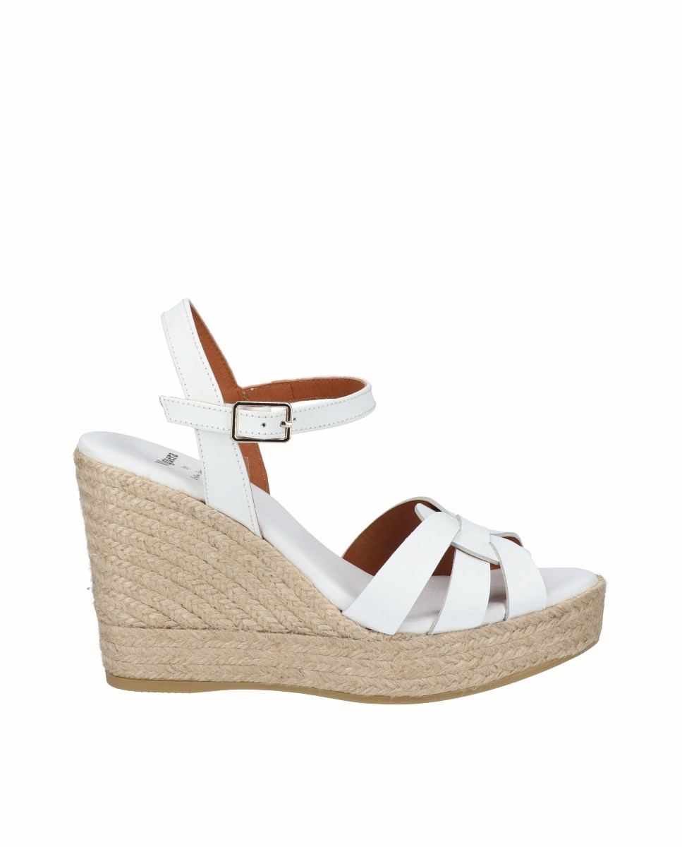 Imagem 0 de Sandálias de Cunha Alta em Pele By Cristina Cerqueiras