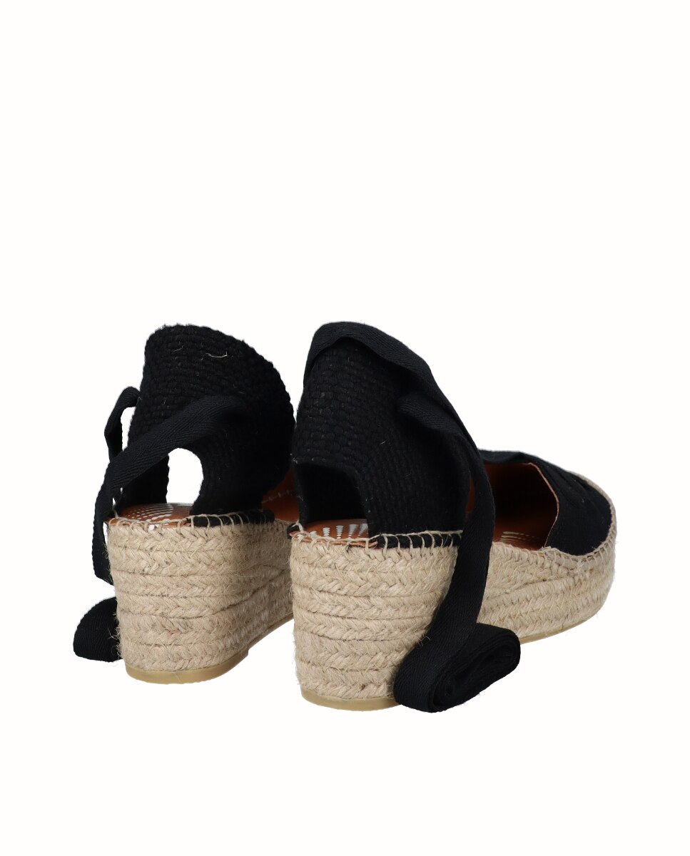 Alpercatas Goyescas de Cunha Baixa Yuteflex Preto-3