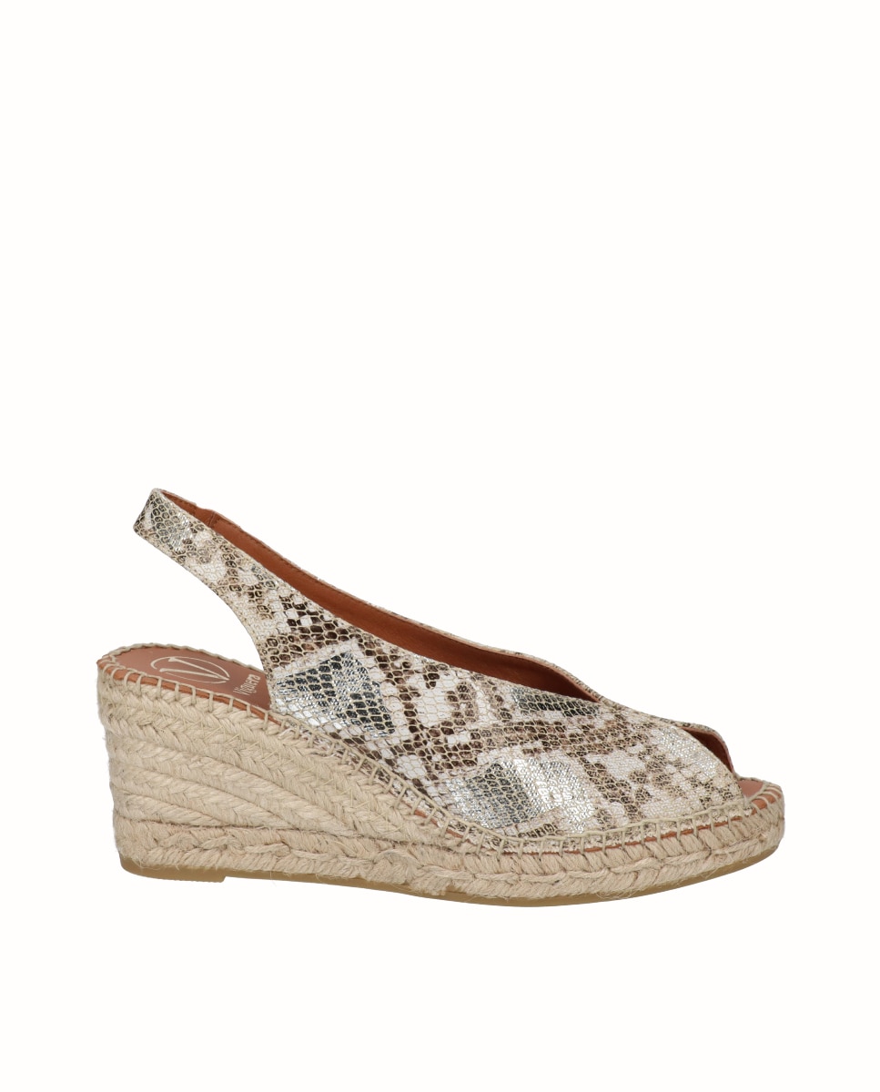 Imagem 0 de Sandálias de Cunha com Decote em V