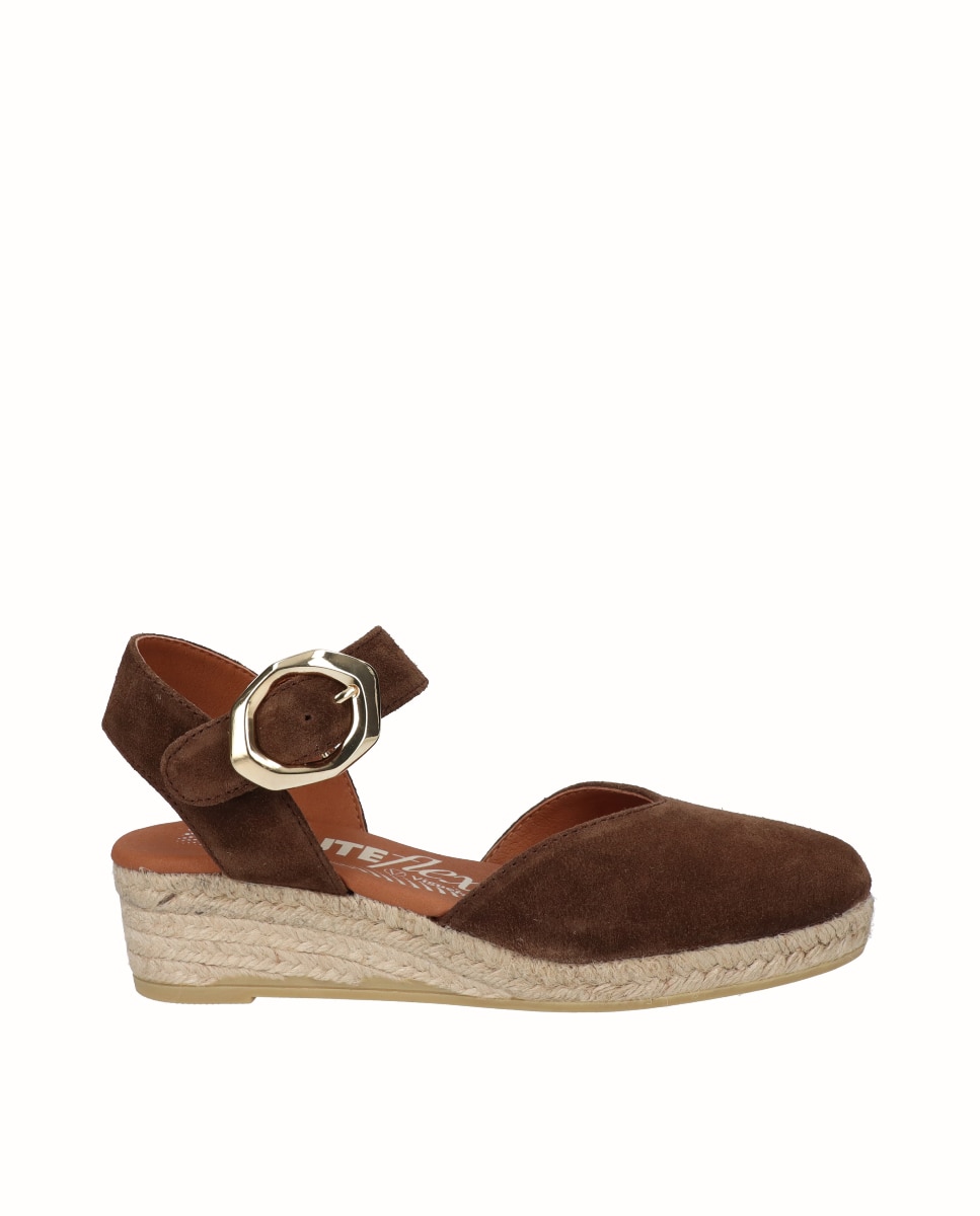 Imagem 0 de Alpercatas de Cunha Baixa Yuteflex de Pele com Fivela