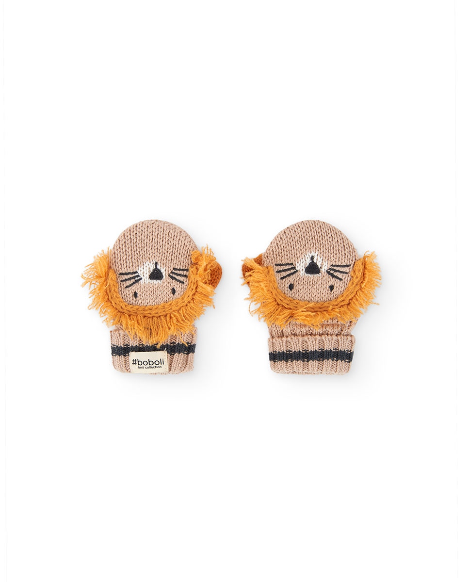 Imagem 0 de Luvas para Bebé de Malha com Estampado Animal