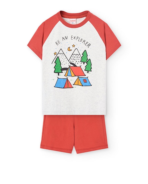 Imagem 0 de Pijama para Bebé Curto com Desenho Frontal