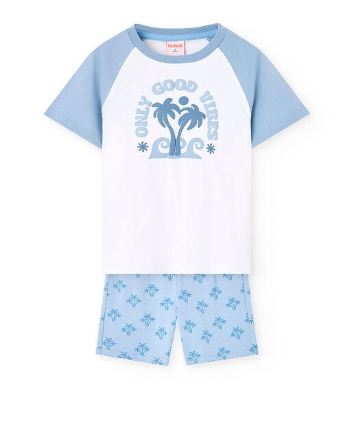 Imagem 0 de Pijama para Bebé Curto de Algodão