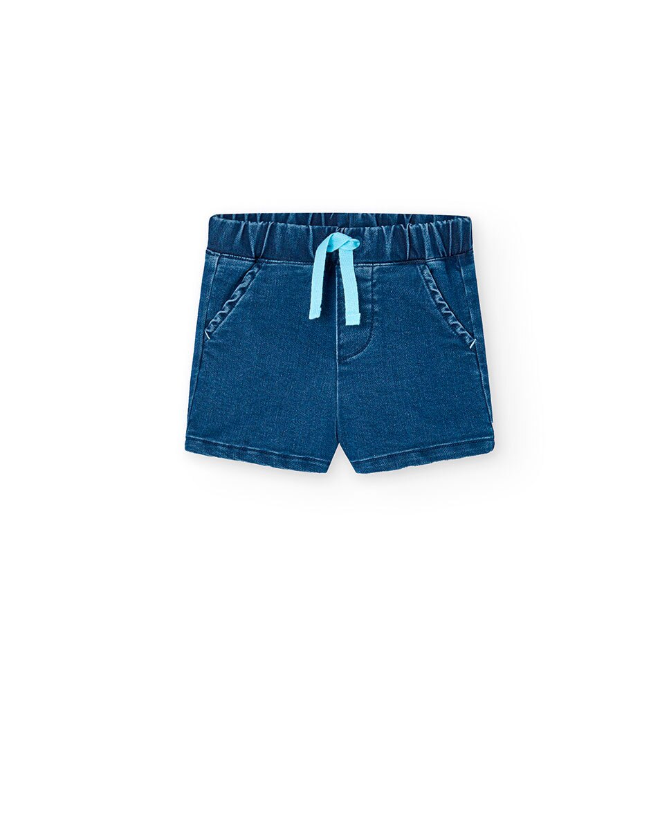Conjunto para Bebé de T-shirt Estampada e Calções Boboli Verde Água-4