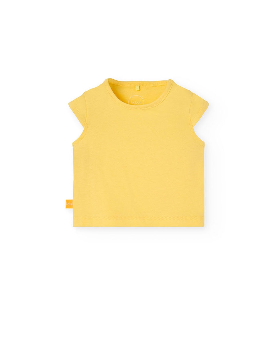Conjunto para Bebé de T-shirt de Manga Curta e Pichi Boboli Amarelo-3