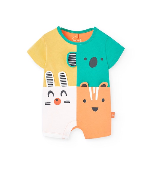 Imagem 0 de Babygrow para Bebé Colour Block de Algodão