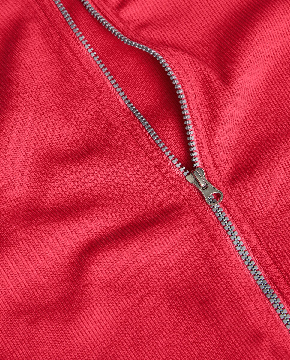 Casaco Infantil Liso com Capuz e Fecho Zip Boboli Fúcsia-3