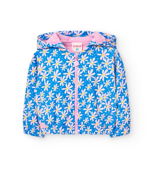 Imagem 0 de Casaco Infantil de Algodão com Estampado de Flores