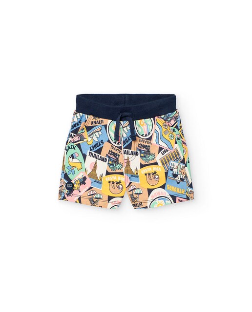 Imagem 0 de Bermudas para Bebé de Algodão com Estampado Fantasia