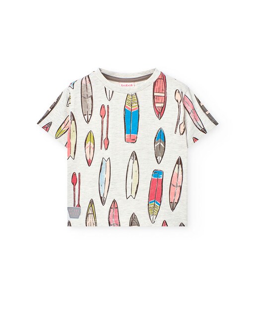 Imagem 0 de T-shirt Infantil Estampada de Algodão