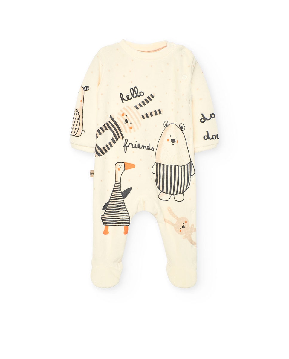 Imagem 0 de Babygrow de Veludo para Bebé com Manga Comprida