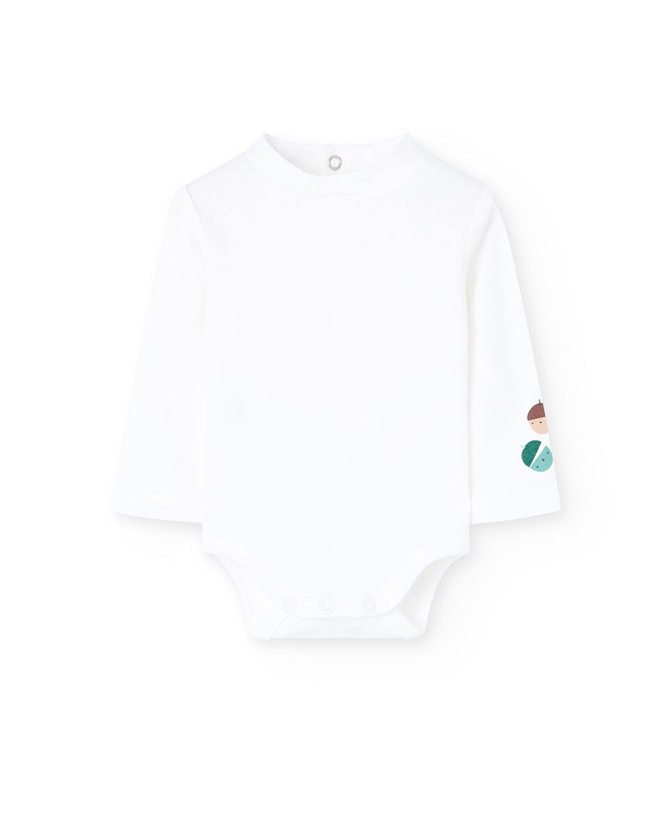 Conjunto para Bebé de T-shirt e Macacão de Bombazina Turquesa-3