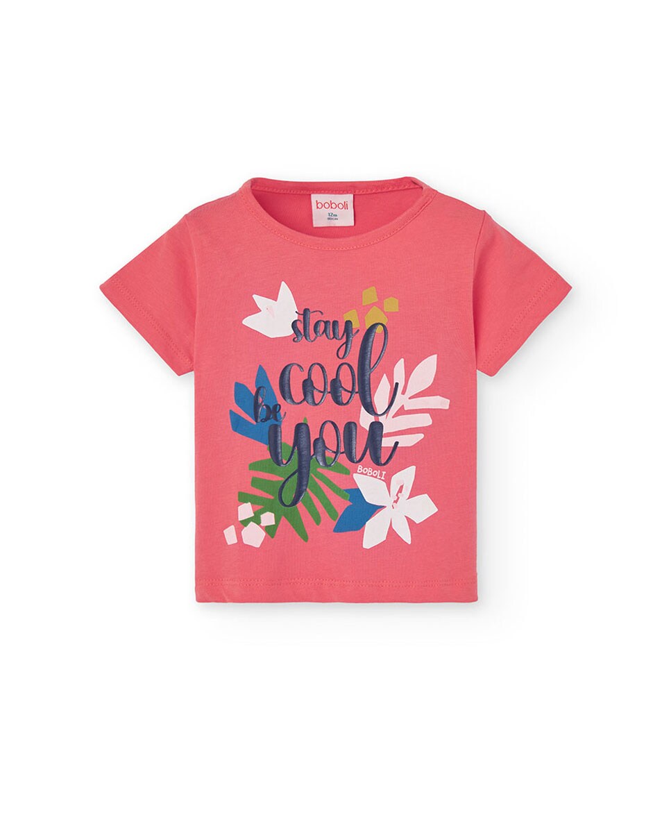 Conjunto para Bebé 2 Peças de T-shirt e Calções Vermelho-3