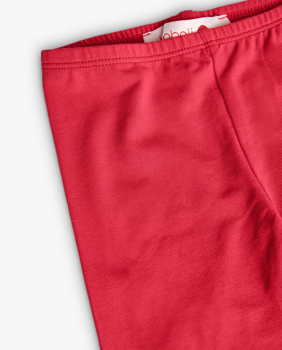 Leggings para Bebé Corsários com Detalhe na Perna Boboli Fúcsia-3