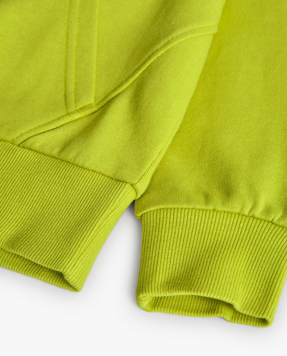 Sweat Infantil com Bolso Canguru e Capuz Boboli Pistácio-4