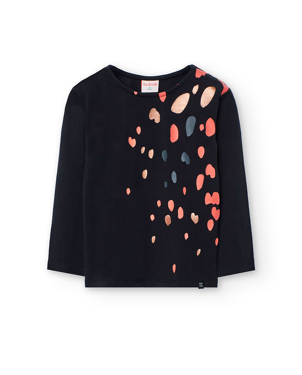 Imagem 0 de T-shirt Infantil com Estampado e Mangas Compridas