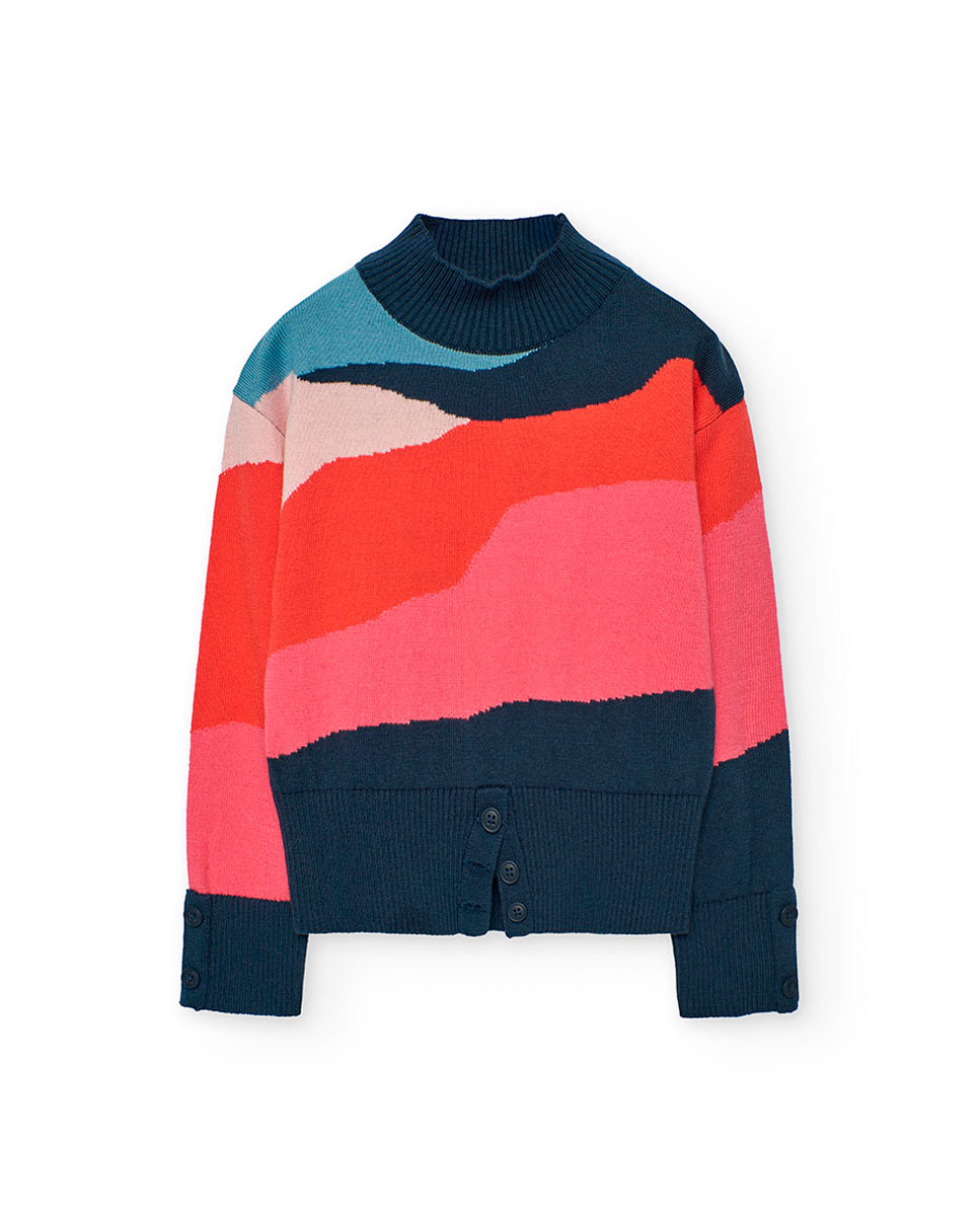 Imagem 0 de Camisola Infantil com Manga Comprida e Gola Semicisne