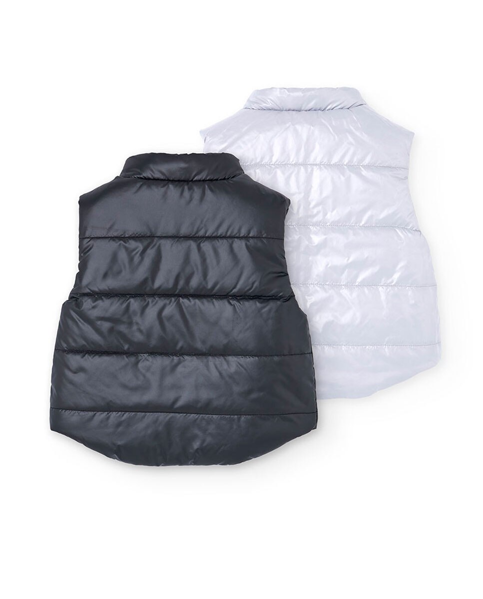 Colete Liso Infantil Boboli Preto-2