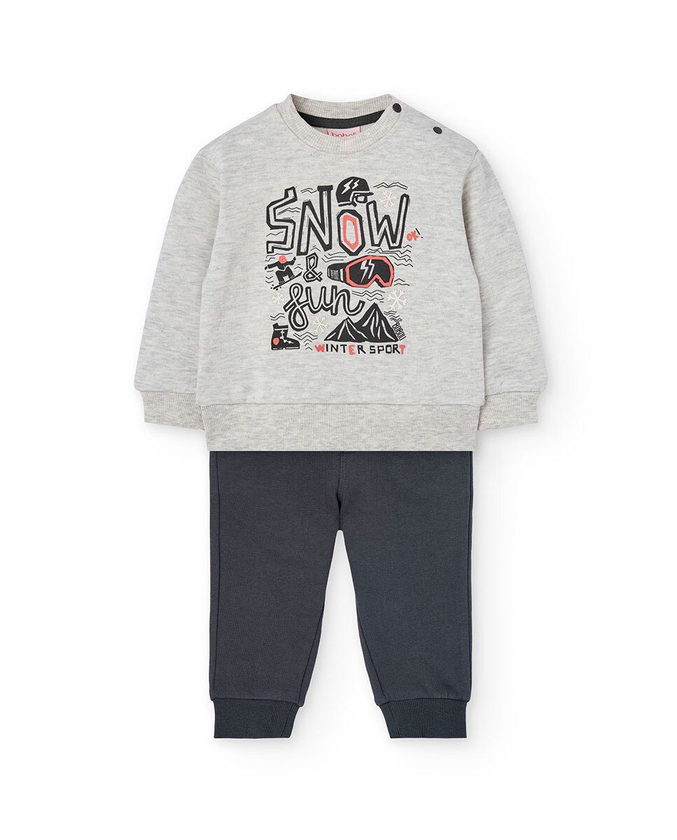 Imagem 0 de Conjunto para Bebé com Sweatshirt e Calças Desportivas