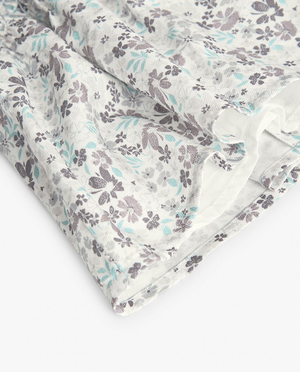 Vestido para Bebé com Manga Comprida e Flores Boboli Multicolor-4