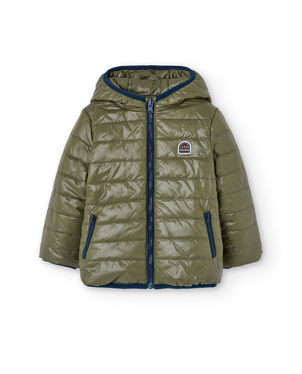 Parka Comprida Infantil com Estampado e Capuz Multicolor-4