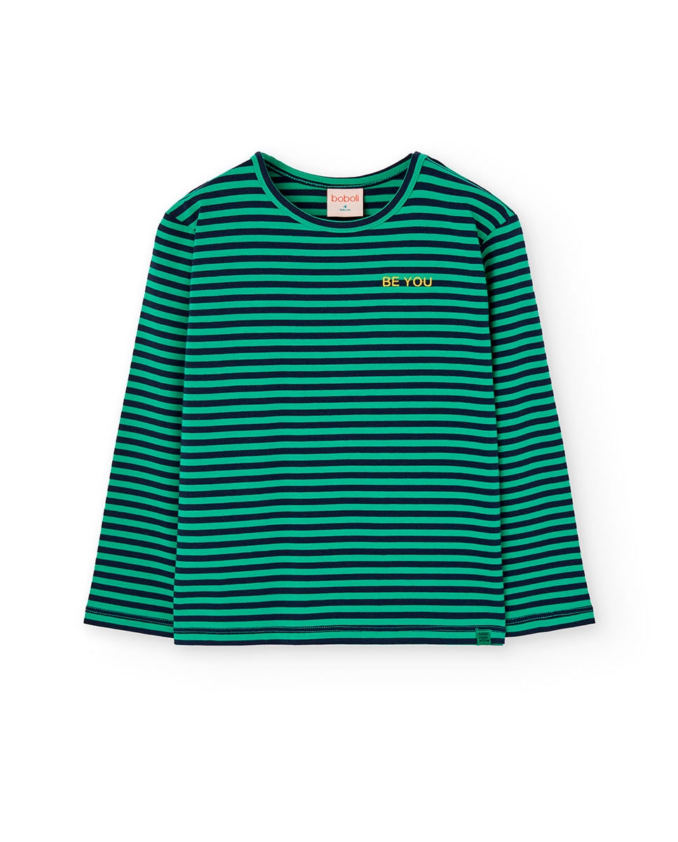 Imagem 0 de T-shirt Infantil com Gola Redonda e Manga Comprida