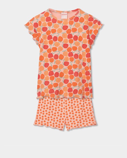 Imagem 0 de Pijama Canelado Estampado Infantil