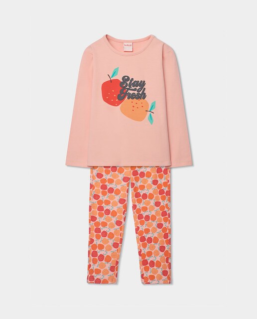 Imagem 0 de Pijama de Malha de Manga Comprida Infantil