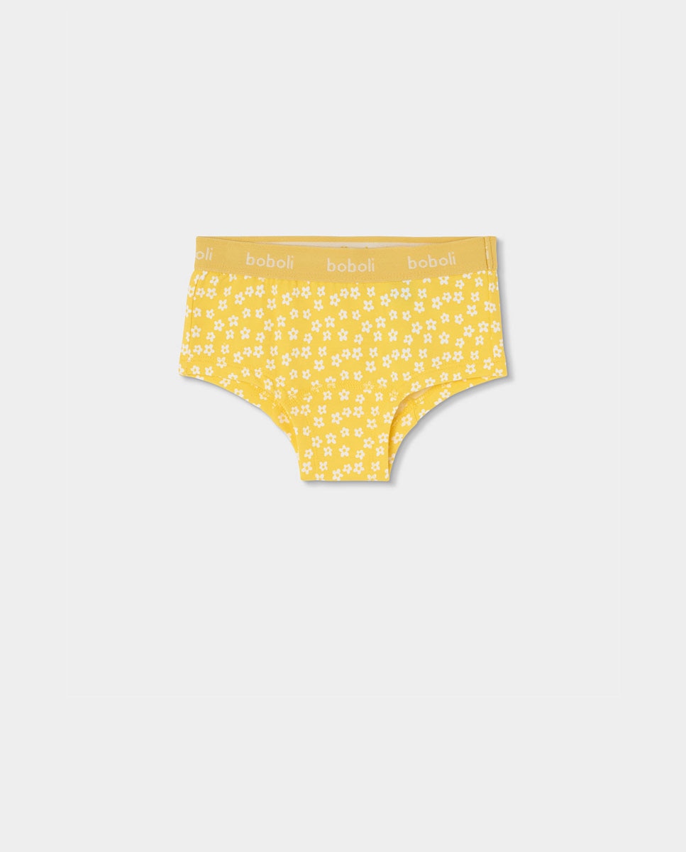 Pack 3 Cuecas Infantil Boboli Amarelo-2