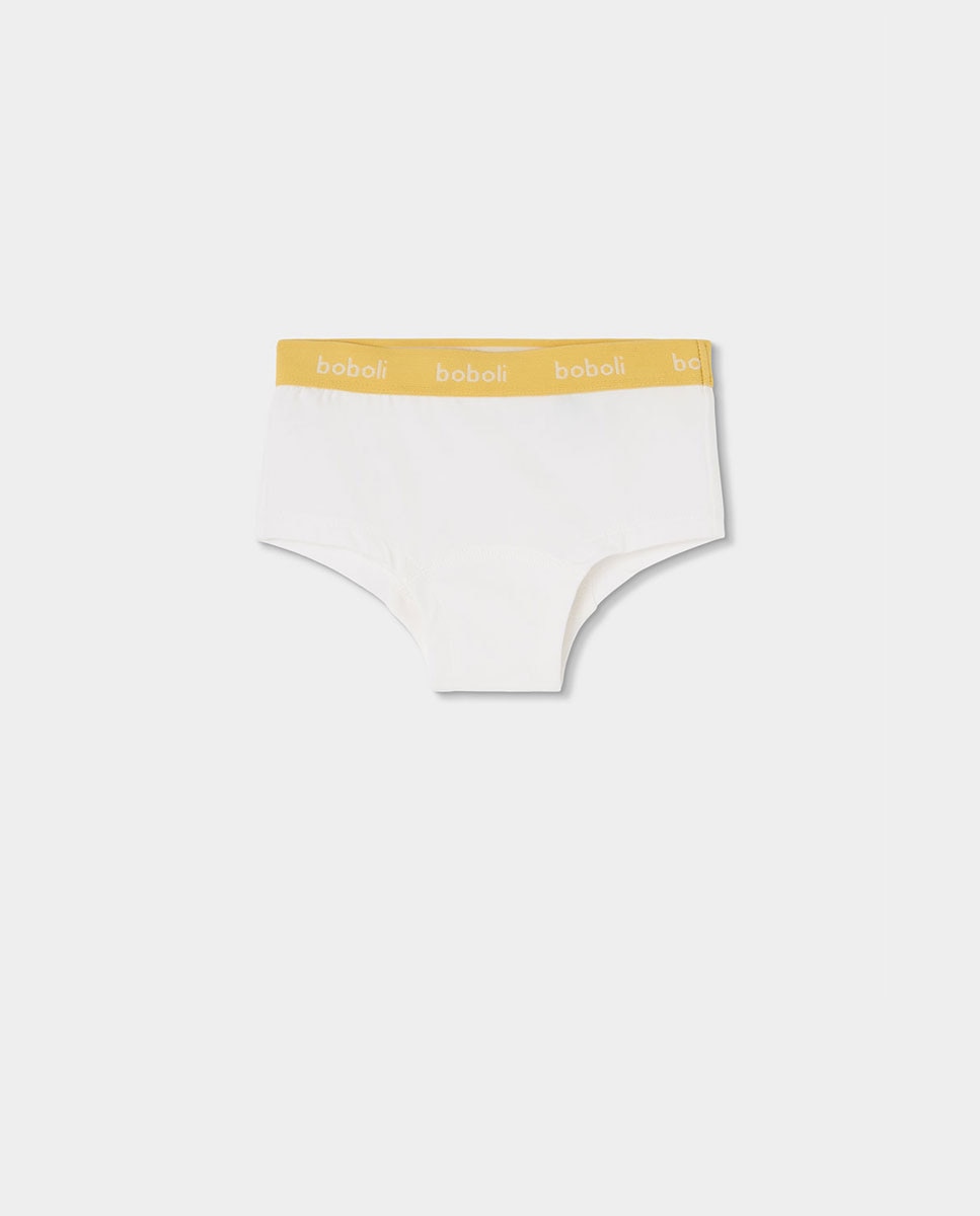 Pack 3 Cuecas Infantil Boboli Amarelo-4