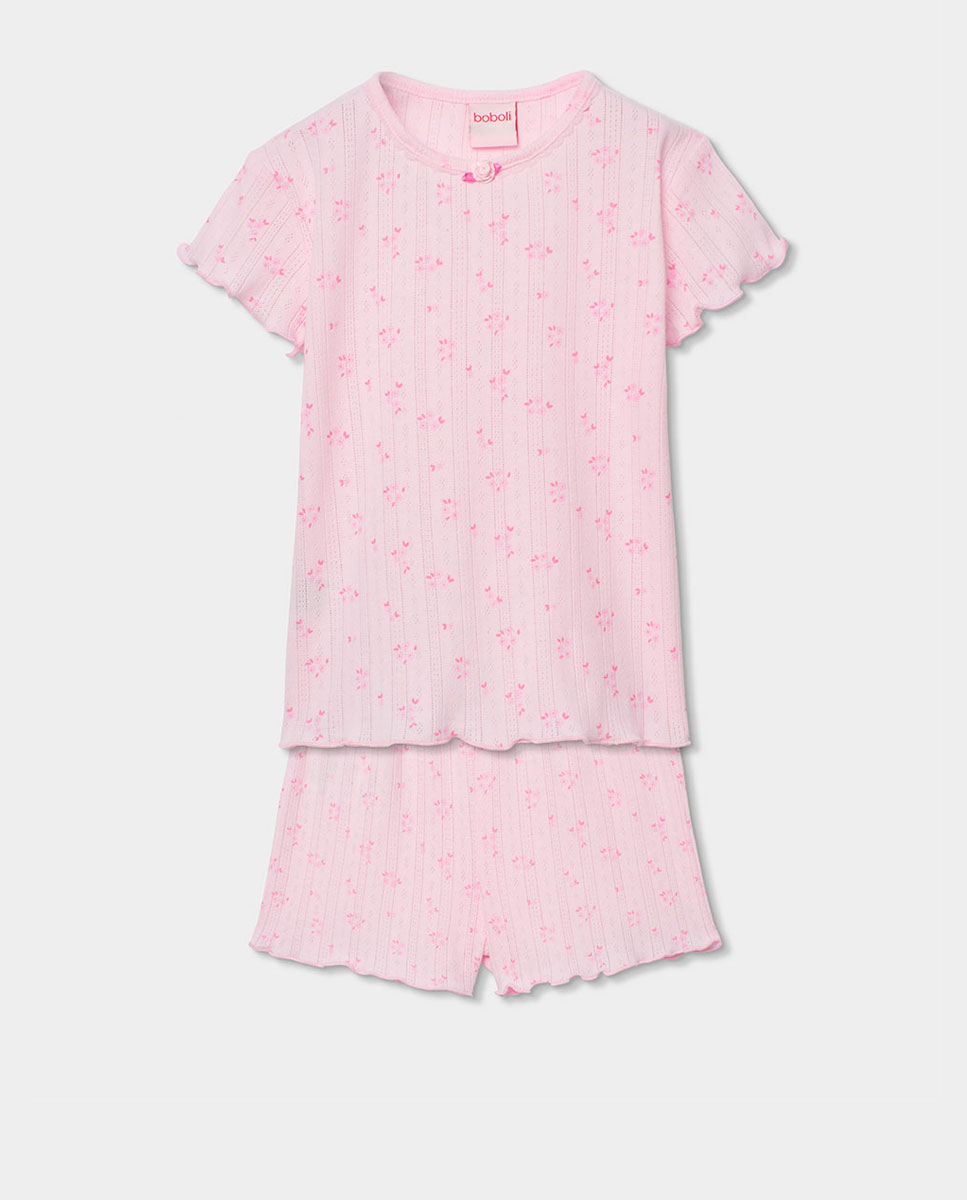 Imagem 0 de Pijama Canelado Flores