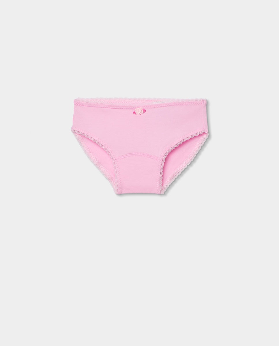 Pack 3 Cuecas Infantil Boboli Rosa-3