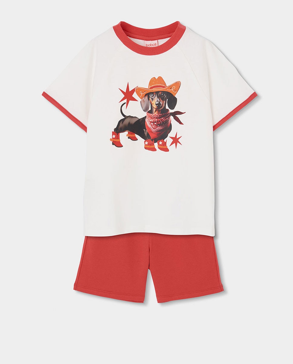 Imagem 0 de Pijama de Malha de Manga Curta Infantil