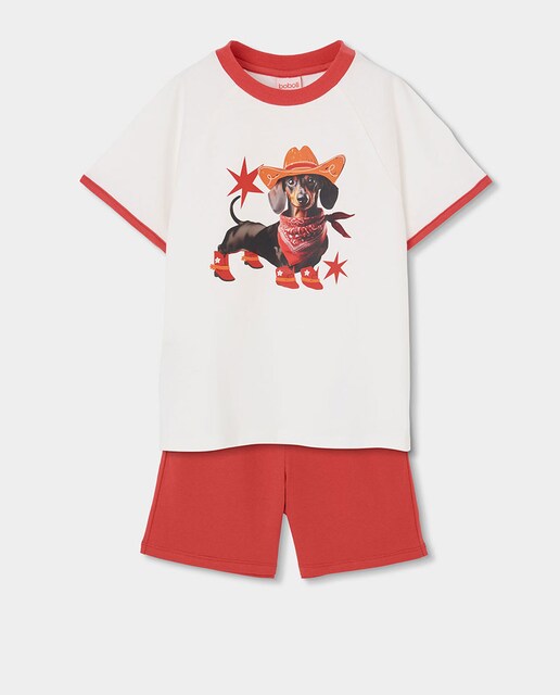 Imagem 0 de Pijama de Malha de Manga Curta Infantil