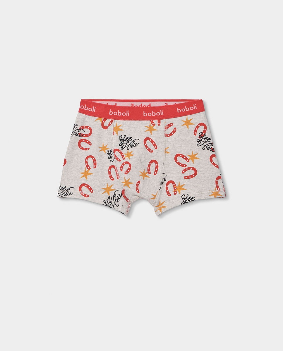 Pack 3 Boxers Infantil Boboli Cinzento-2