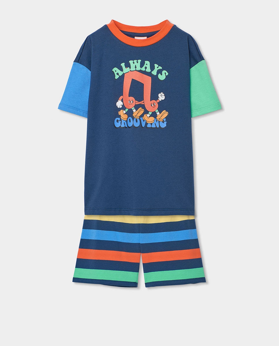 Imagem 0 de Pijama de Malha de Manga Curta Infantil