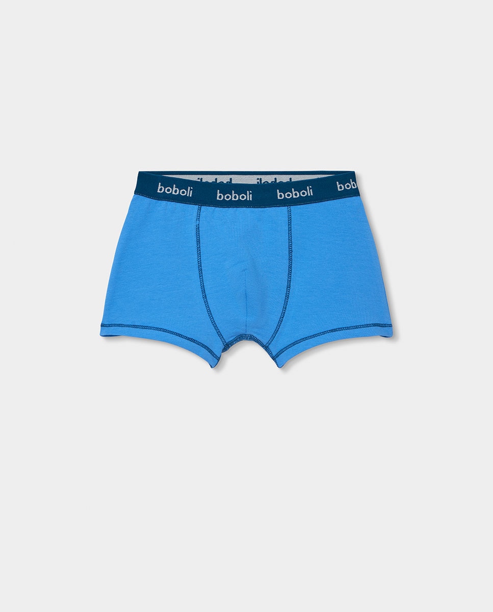 Pack 3 Boxers de Malha Infantil Azul-escuro-3
