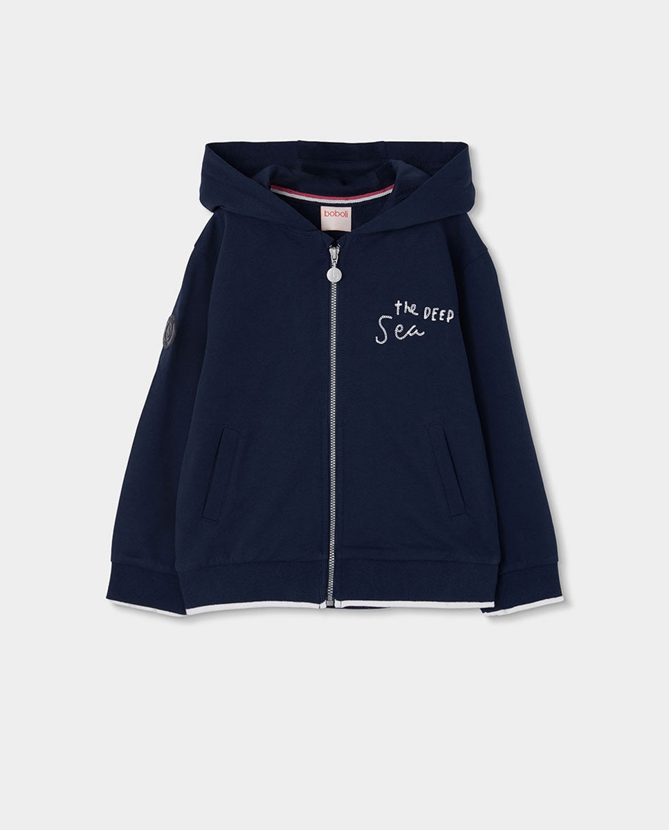 Imagem 0 de Casaco de Malha com Capuz para Bebé