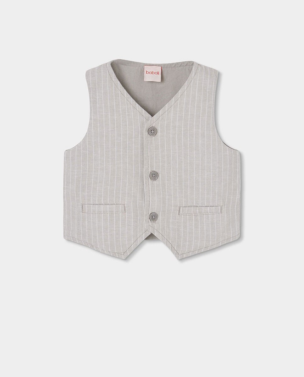 Imagem 0 de Colete de Malha Às Riscas Infantil