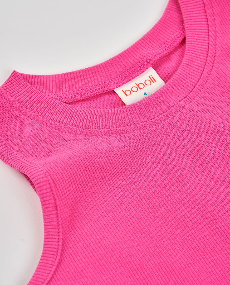 Top Básico Infantil Boboli Rosa-pastilha-3