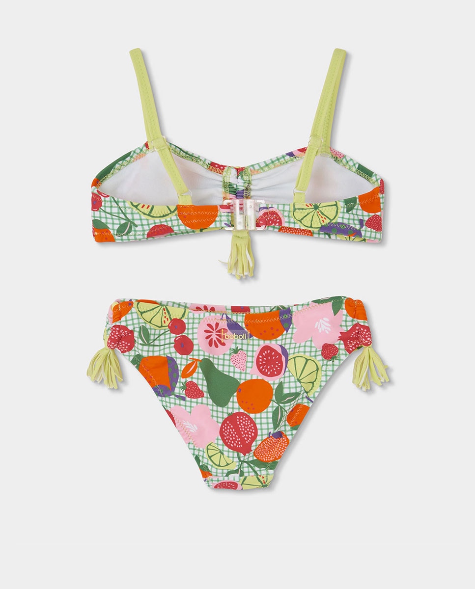 Biquíni em Poliamida Frutas Infantil Boboli Verde-2