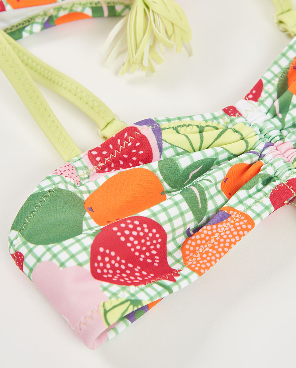 Biquíni em Poliamida Frutas Infantil Boboli Verde-4