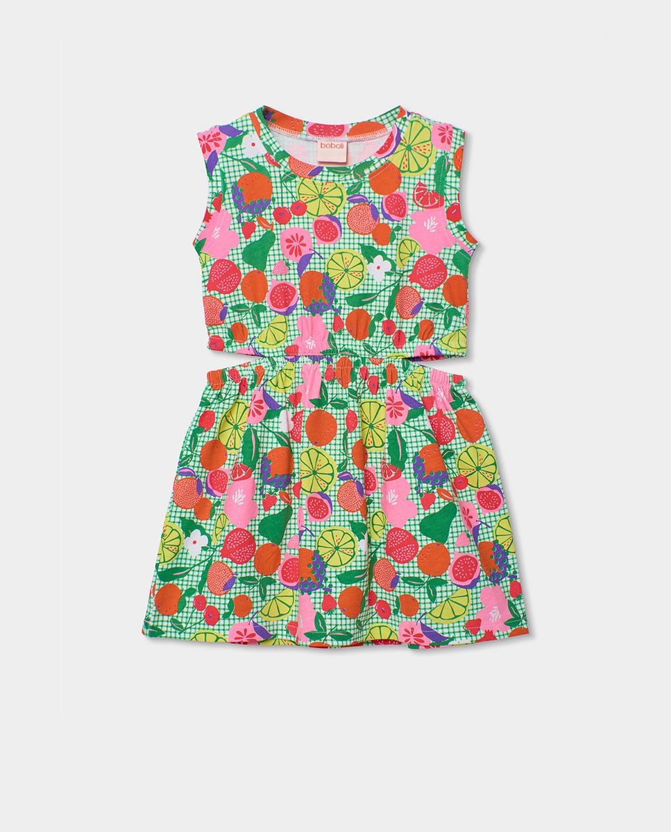 Imagem 0 de Vestido de Malha Frutas Infantil