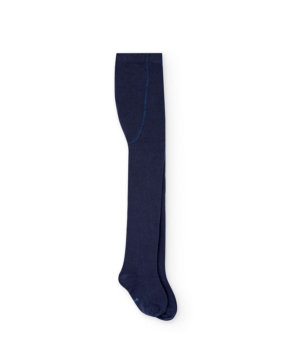 Collants Básicos Infantil com Ajuste de Borracha Boboli Azul-escuro-1