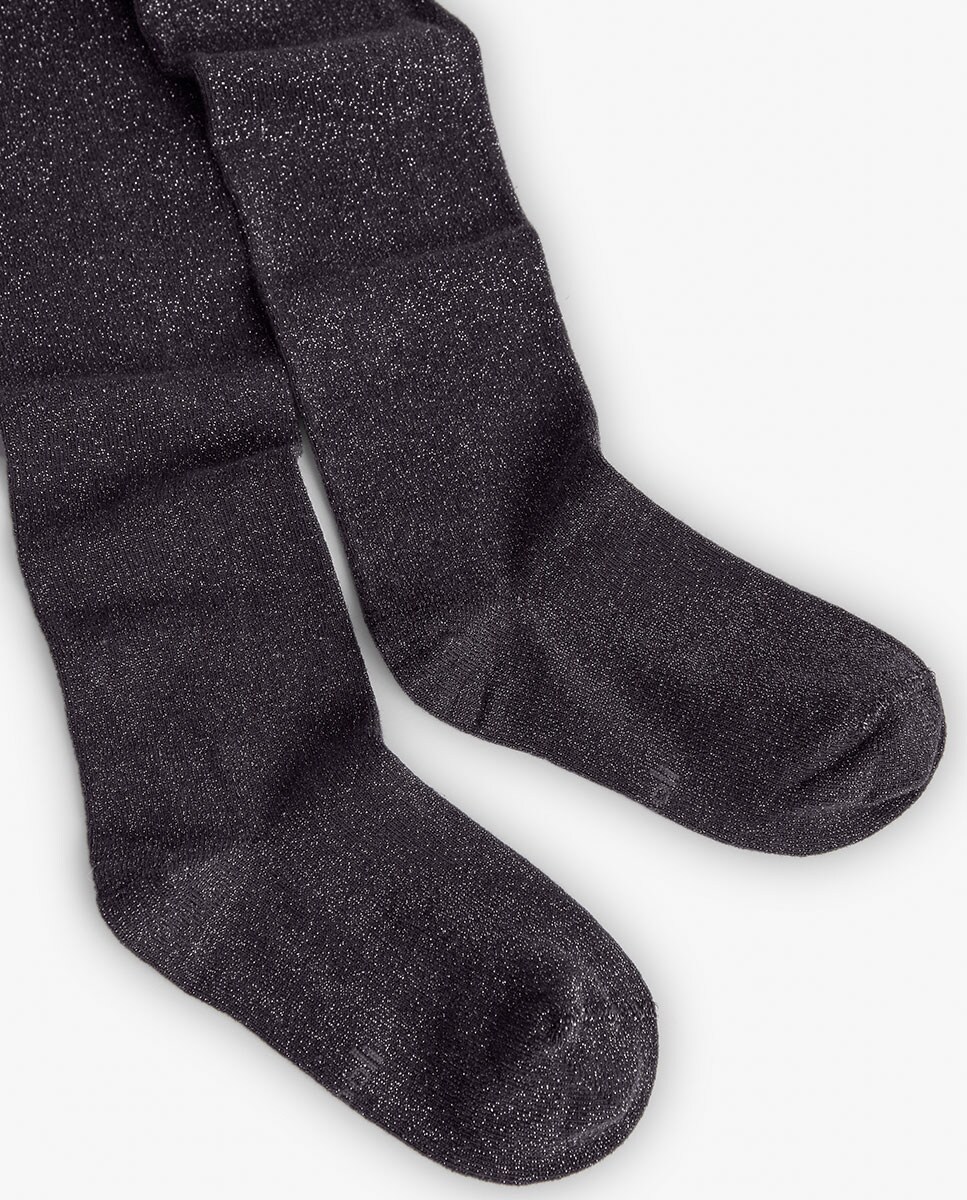 Collants Liso Infantil Cinzento-2