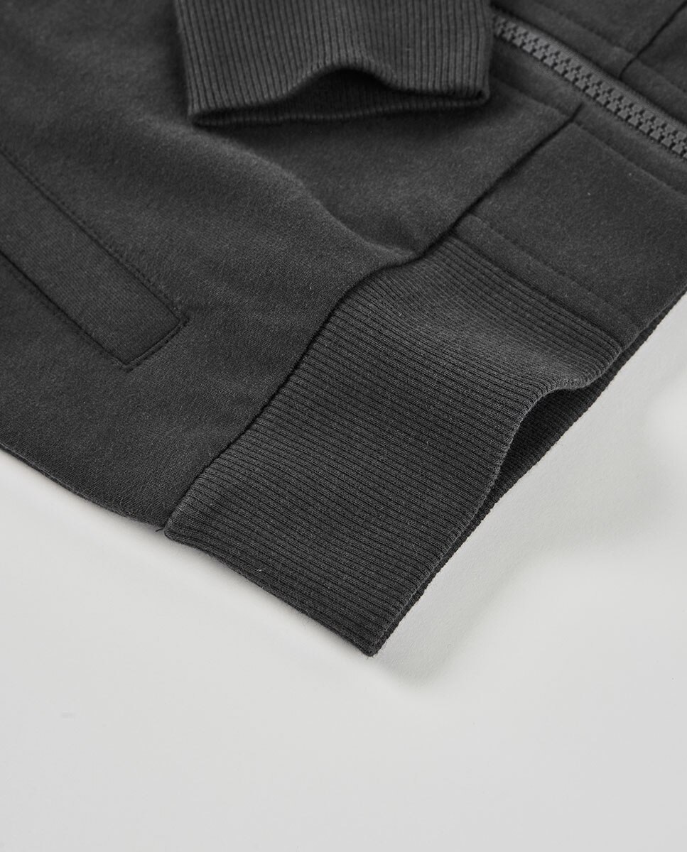 Blazer de Felpa Infantil Boboli Preto / Cinzento-4