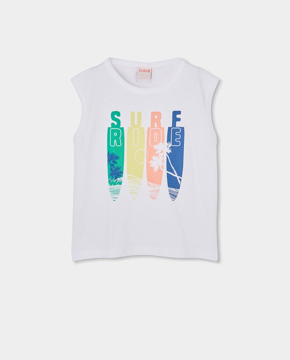 Imagem 0 de T-shirt de Malha sem Mangas Infantil