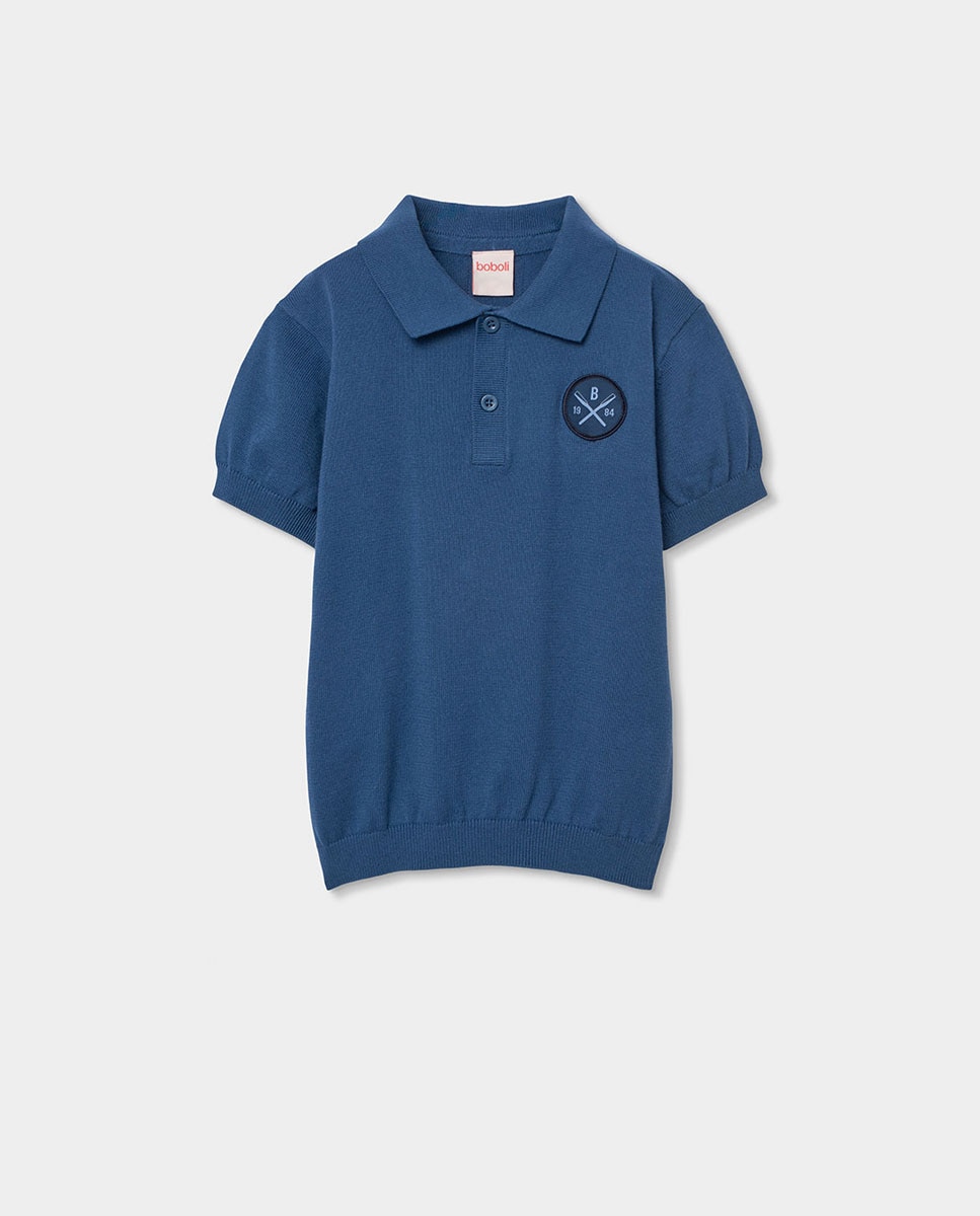 Polo Tricotosa Infantil Azul-marinho-1