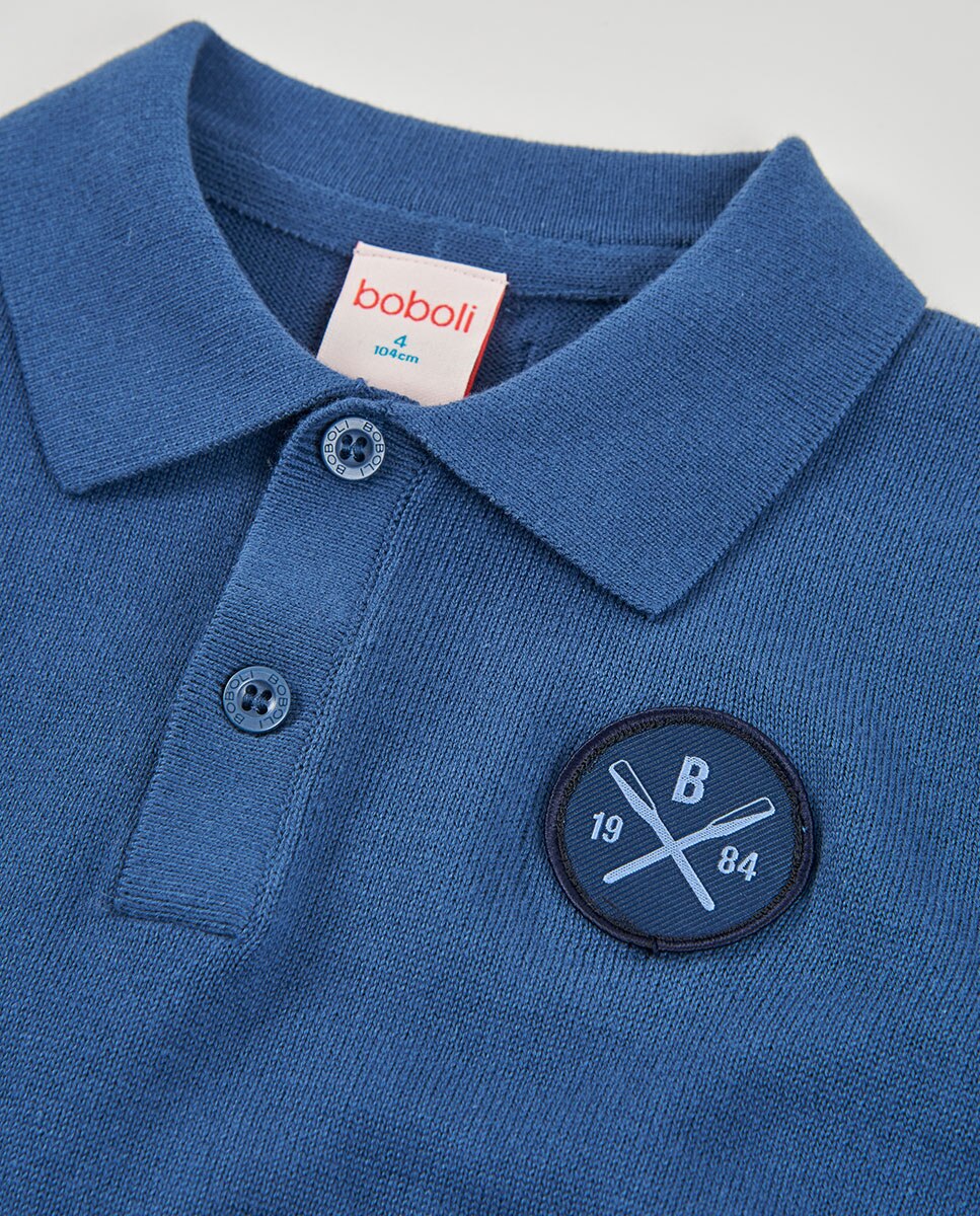 Polo Tricotosa Infantil Azul-marinho-3