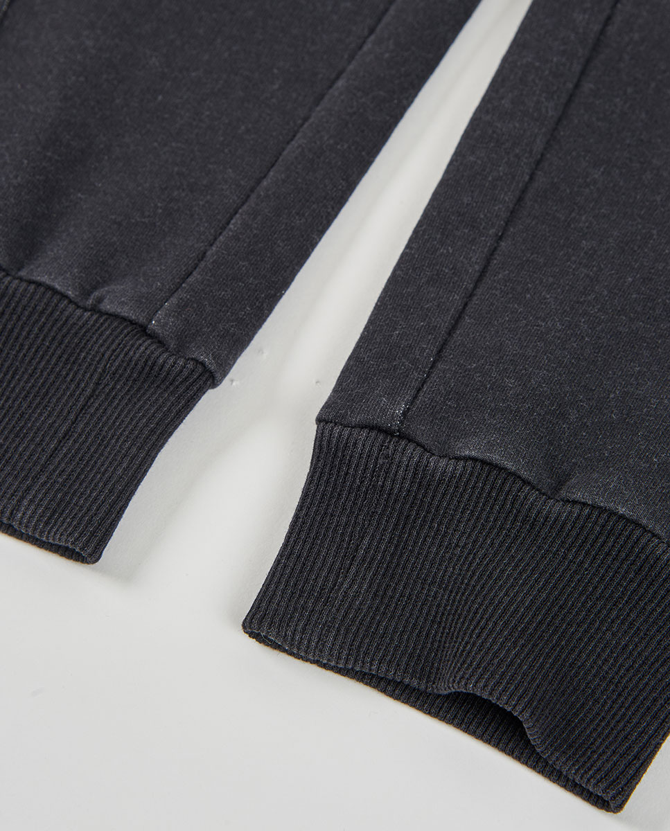 Calças Jeans Jogpant Infantil de Cintura Subida Boboli Preto-4